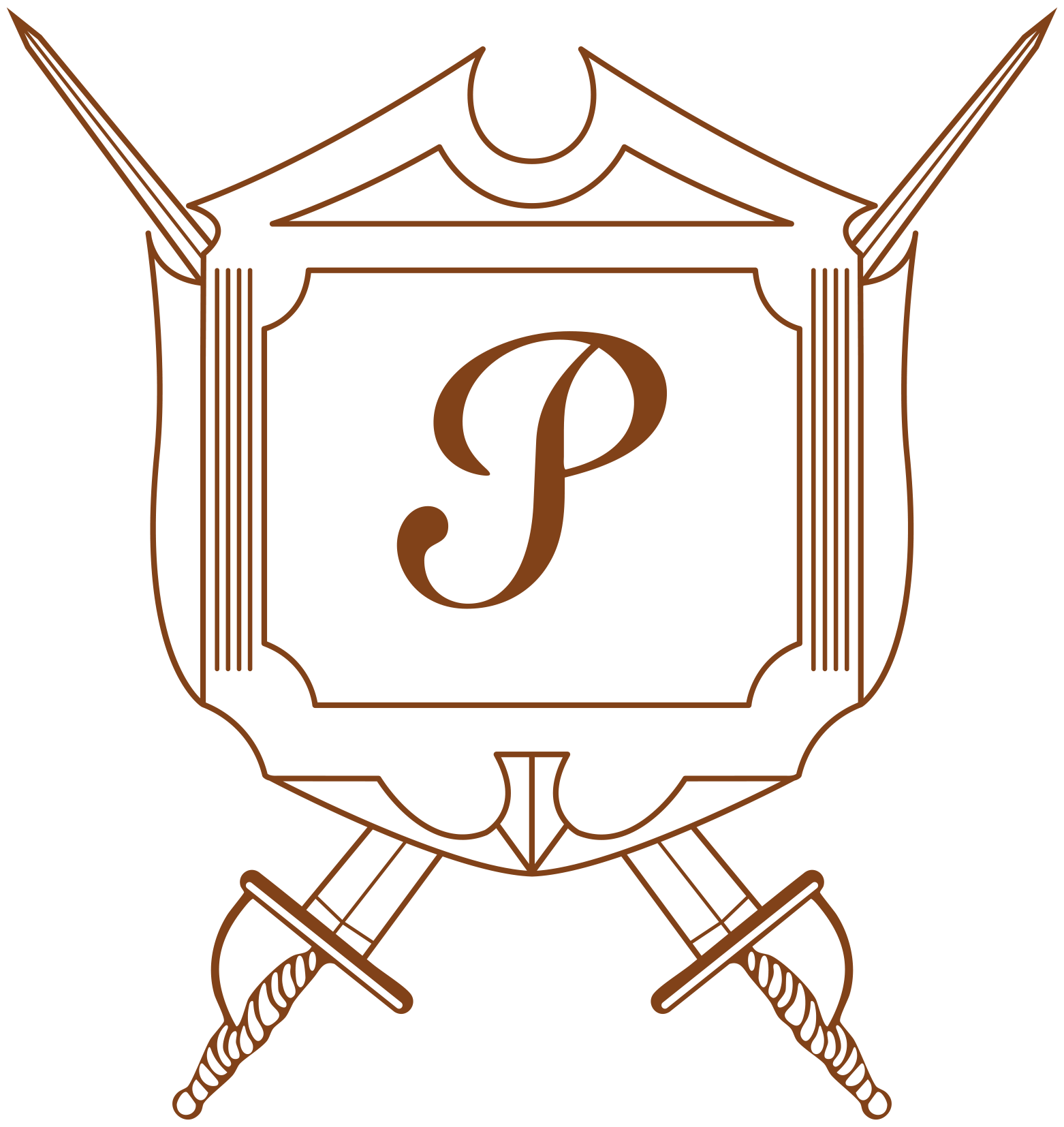 Presswood Antiques heraldic crest